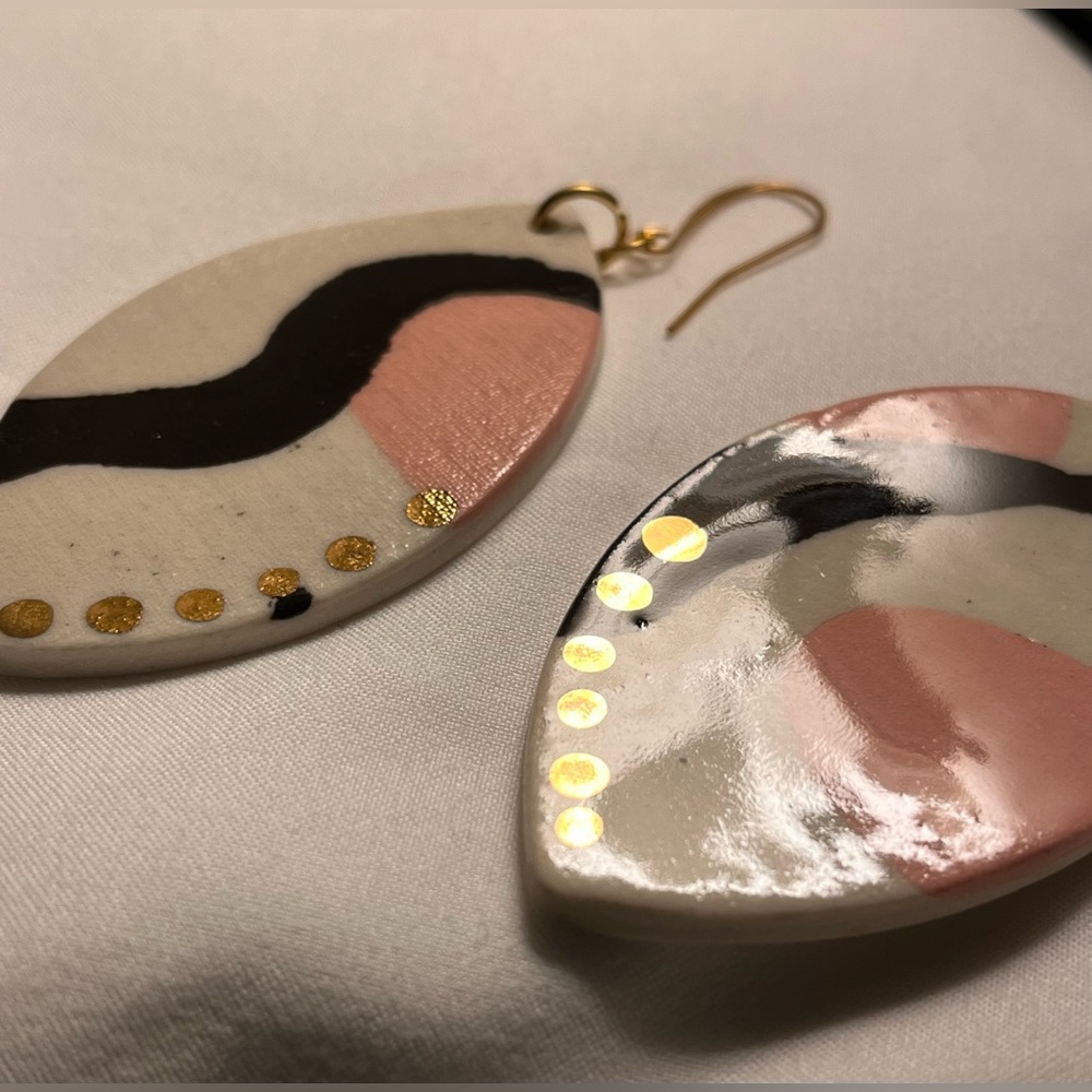 Ceramic Earrings - Picture 3 of 4